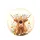 Highland Cow Wildflower Meadow - Farmhouse Decor Gift for Cow Lover Spare Tire Cover - 4