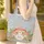 Mushroom Houses Fern Pinecone Floral Wreath Personalized - Everyday Carry Gift for Kids Quilted Tote Bag - 4