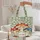 Three Mushrooms Two Daisies Floral Wreath - Everyday Carry Gift Quilted Tote Bag - 5