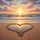Heart Wet Sand Beach Sunset Ocean - Coastal Vehicle Decor Gift Spare Tire Cover - 6