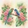 Tropical Birds Peony Flowers Tropical Leaves Branch - Nature Lover Car Decor Gift Spare Tire Cover - 6