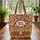 Personalized Vintage Camper Van Autumn Leaves Pumpkins - Travel Essentials Gift Quilted Tote Bag - 3