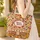 Personalized Vintage Camper Van Autumn Leaves Pumpkins - Travel Essentials Gift Quilted Tote Bag - 4