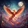 Phoenix Fiery Wings Glowing Night Sky Full Moon Mystical Lover Gift Spare Tire Cover - 6