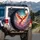 Phoenix Fiery Wings Glowing Night Sky Full Moon Mystical Lover Gift Spare Tire Cover - 3
