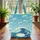 Seafoam Wavelets Cresting Ocean Wave Pearl Medallion - Everyday Carry Gift Quilted Tote Bag - 3