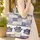 Embroidered Paw Prints Chalk Handwriting Name Pet Lover Everyday Carry Quilted Tote Bag - 4