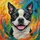 Charismatic Boston Terrier Face Smiling Open Mouth Tongue - Dog Lover Car Decor Gift Spare Tire Cover - 6