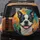 Charismatic Boston Terrier Face Smiling Open Mouth Tongue - Dog Lover Car Decor Gift Spare Tire Cover - 5