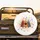Orange Red Grey Christmas Trees Golden Snowflakes - Winter Holiday Gift Spare Tire Cover - 2