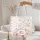 Blush Fuchsia Botanical Wreath Floral Bouquet Everyday Carry Gift Quilted Tote Bag - 5