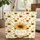 Ornate Sunflower Personalized Floral Wreath - Everyday Carry Gift for Garden Lover Quilted Tote Bag - 1