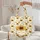 Ornate Sunflower Personalized Floral Wreath - Everyday Carry Gift for Garden Lover Quilted Tote Bag - 5