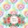 Tropical Hibiscus Palm Frond Rainbow Tie-Dye - Everyday Carry Gift Quilted Tote Bag - 7