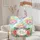Tropical Hibiscus Palm Frond Rainbow Tie-Dye - Everyday Carry Gift Quilted Tote Bag - 5