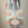 Tropical Hibiscus Palm Frond Rainbow Tie-Dye - Everyday Carry Gift Quilted Tote Bag - 6