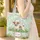 Jack Russell Terrier Wildflower Meadow Floral Wreath Personalized Everyday Carry Gift for Dog Lover Quilted Tote Bag - 4