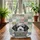 Poodle Dog Botanical Geometric Rustic Sign - Everyday Carry Travel Gift for Poodle Owners Quilted Tote Bag - 3