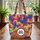Basketballs Swirls Everyday Carry Gift for Sports Fans Quilted Tote Bag - 3