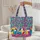 Color Block Cats Patchwork Shapes - Everyday Carry Gift for Cat Lover Quilted Tote Bag - 5