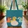 Leafy Vines Cartoon Horses Floral Wreath - Everyday Carry for Horse Lover Quilted Tote Bag - 3