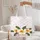 Plumeria Flowers Tropical Leaves Wreath Calligraphy - Everyday Carry Gift Quilted Tote Bag - 5