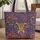 Majestic Elephant Head Mandala Paisley Botanical - Elephant Lover Travel Gift Quilted Tote Bag - 1