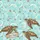 Personalized Three Sea Turtles Ocean Waves Seashells Starfish Everyday Carry Gift Quilted Tote Bag - 7