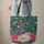 Tropical Hummingbird Hibiscus Floral Wreath - Personalized Everyday Carry Gift Quilted Tote Bag - 6
