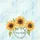 Ornate Sunflowers Blue Sky Floral Wreath Personalized Name - Everyday Carry Gift Quilted Tote Bag - 7