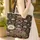 Ornate Horse-Drawn Royal Carriage Botanical Florals - Everyday Carry Gift Quilted Tote Bag - 4