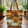 Personalized Retro Camper Campfire Autumn Forest - Everyday Carry Gift Quilted Tote Bag - 3