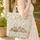 Vintage Tear Drop Camper Pinecone Wildflower Pine Tree Campfire - Outdoor Travel Adventures Quilted Tote Bag - 4