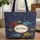 Distressed Enamel Plaque Personalized Fish - Everyday Carry Gift for Fish Lover Quilted Tote Bag - 1