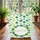 Personalized Name Modern Botanical Clean Tropical Palm Monstera Leaf Wreath Everyday Carry Quilted Tote Bag - 3