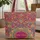 Personalized Medallion Paisley Floral Geometric - Everyday Carry Gift Quilted Tote Bag - 1