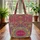 Personalized Medallion Paisley Floral Geometric - Everyday Carry Gift Quilted Tote Bag - 3