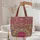 Personalized Medallion Paisley Floral Geometric - Everyday Carry Gift Quilted Tote Bag - 5