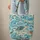 Sea Turtles Ocean Waves Scroll - Ocean Lover Travel Essentials Gift Quilted Tote Bag - 6