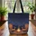 Personalized Campfire Night Sky Adirondack Chair - Outdoor Lover Everyday Carry Gift Quilted Tote Bag - 3