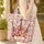 Violins Scroll Autumn Leaf Music Lover Everyday Carry Gift Quilted Tote Bag - 4