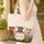 Highland Cow Wildflower Floral Wreath Personalized Name - Everyday Carry Gift for Cow Lover Quilted Tote Bag - 4