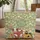 Cows Wildflower Meadow Personalized Floral Wreath Cottagecore Everyday Carry Gift Quilted Tote Bag - 1