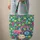 Farm Tractor Tulips Floral Wreath Personalized Name - Everyday Carry Gift Quilted Tote Bag - 6