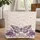 Purple Lilac Butterfly Fabric Roses Vines Leaves Floral Wreath - Everyday Carry Gift Quilted Tote Bag - 1