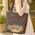 Three Closely Nestled Owls Autumn Leaves Branches - Everyday Carry Gift for Owl Lover Quilted Tote Bag - 4