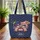 Bulldog American Flag Colors - Patriotic Celebration Gift for Proud Americans Quilted Tote Bag - 3