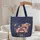 Bulldog American Flag Colors - Patriotic Celebration Gift for Proud Americans Quilted Tote Bag - 5