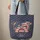 Bulldog American Flag Colors - Patriotic Celebration Gift for Proud Americans Quilted Tote Bag - 6