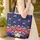 Patriotic Floral Red Roses White Stars Filigree Star Cartouche Everyday Carry Gift Quilted Tote Bag - 4